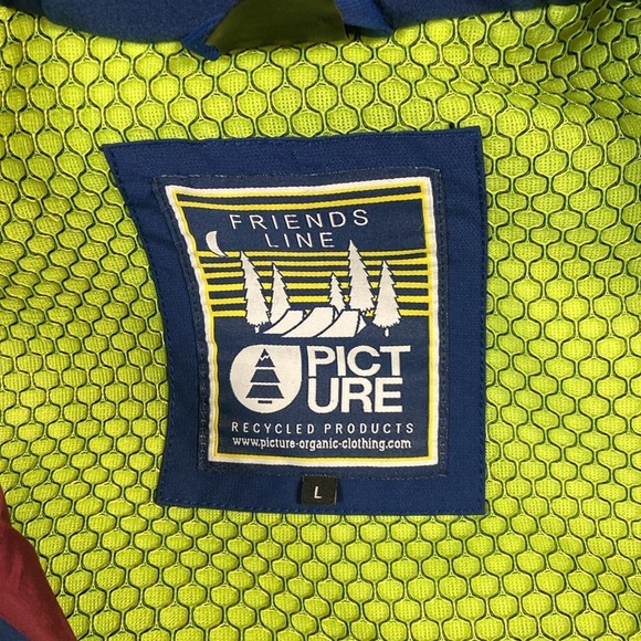 PICTURE Cooler 2 Friends Line Snowboard Ski Jacket Blue Woman's Size Large - Picture 11 of 13